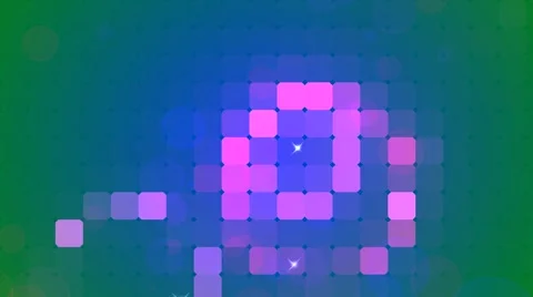 Shimmering light bar with multi-colored square lights and flashes Видео 65824201