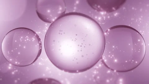 Shimmering Liquid Bubbles with Glitter Effect Stock Footage 298602151