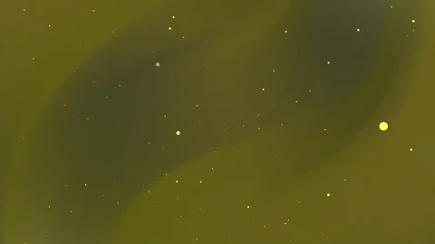 Shimmering luminous particles dynamically flow across an abstract dark gree.. Видео 335009444