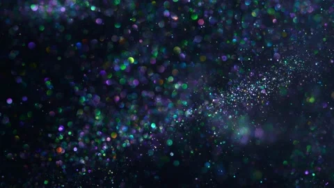 Shimmering Marble: Blue, Silver, and Black Paint Blend with Glitter and Ink Stock Footage 238512172