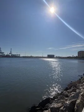 Shimmering Midday Harbor Stock Photos