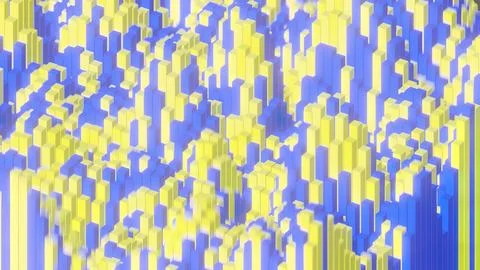 Shimmering multi-colored small-sized abstract honeycombs, mosaic imitation, flat Stock Illustration