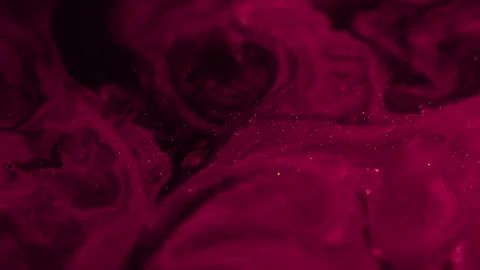 Shimmering paint wave fluid spill pink black mix Stock Footage 281810863