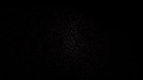 Shimmering particles rotating with glitter effect on dark background Stock Footage 338316074