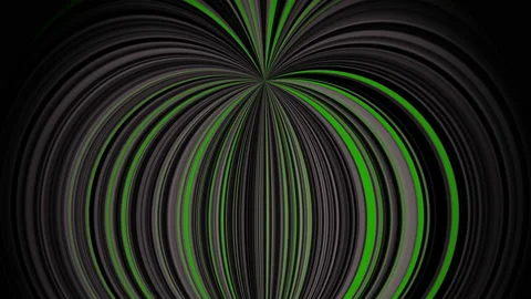 Shimmering pattern of lines. Green and gray stripes. Spherical abstract Stock Footage 155752524