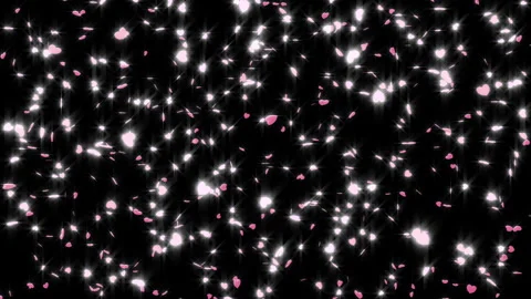 Shimmering Pink Heart Falling Down 스톡 동영상 327526387