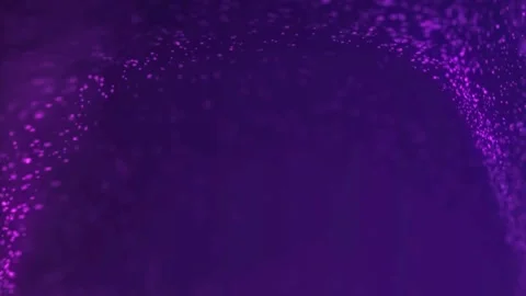 Shimmering Pink Particles Flowing on Deep Purple Background Stock Footage 327478428