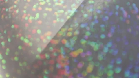 Shimmering Prismatic Light Display Stock Footage 304435169