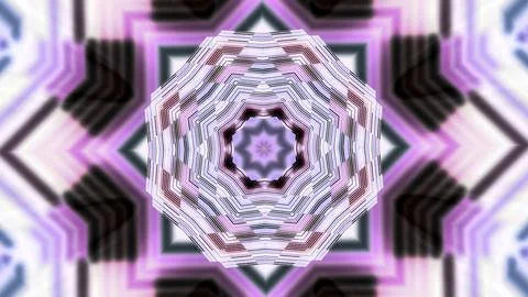 Shimmering psychedelic pattern with hypnotic effect. Design. Colorful animated Stock Illustration