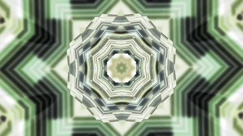 Shimmering psychedelic pattern with hypnotic effect. Design. Colorful animated Stock Illustration