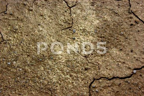 Shimmering pyrite residue on clay Stock Photos