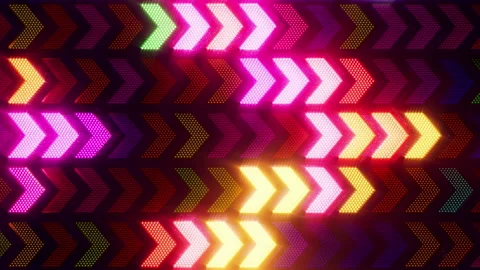 Shimmering Racing Arrows VJ Loop Stock Footage 296878031