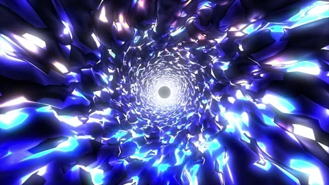 Shimmering Reflective Tunnel Loop Video stock 165172183