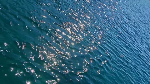 Shimmering Sea while Sailing 스톡 동영상 346400869