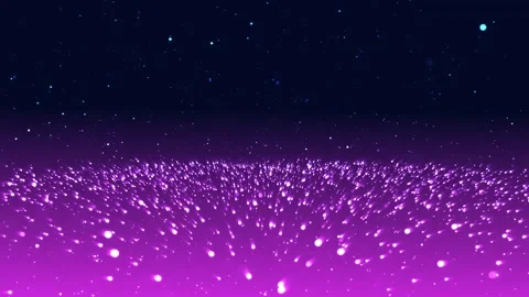 Shimmering Starry Sky and Enchanted Land Stock Footage 289921138