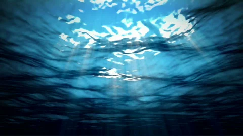 Shimmering underwater waves Stockbeeldmateriaal 443978