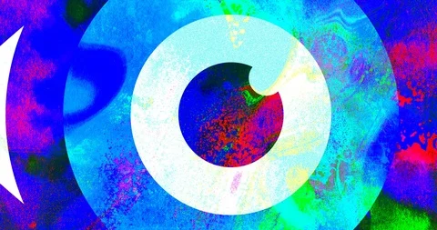 Shimmering vibrating open eye symbol, animation seamless loop 4K Stock Footage 89796993