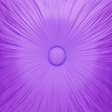Shimmering violet button resting on glossy padded surface with folds Stock Illustration