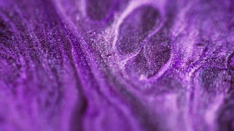 Shimmering wave glitter fluid blend purple paint Video stock 314720309