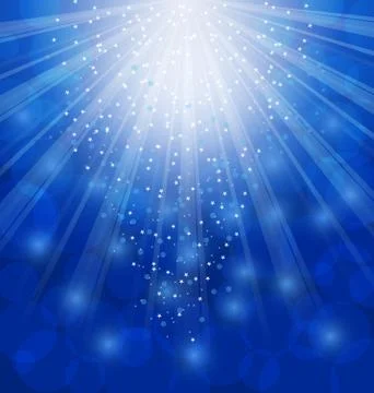Shimmering Xmas Light Background with Rays, Winter Wallpaper Stock Illustration
