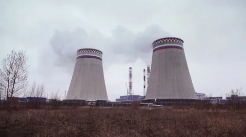 Сhimney substation Stock Footage 48677499