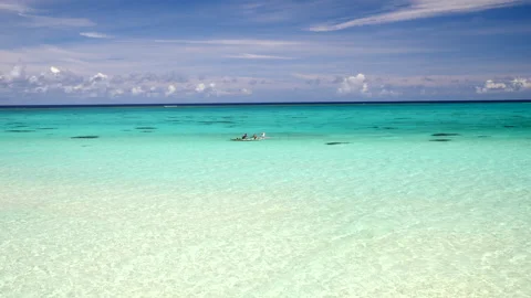 Shimoji Island's 17 End Beach Video stock 332905501