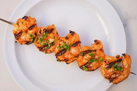 Shimp skewer Stock Photos