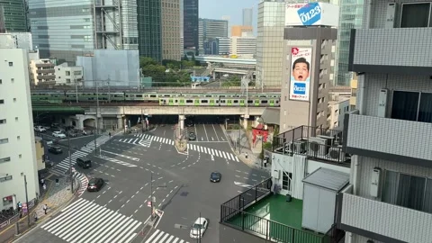 Shinbashi Tokyo view Stock Footage 316998529