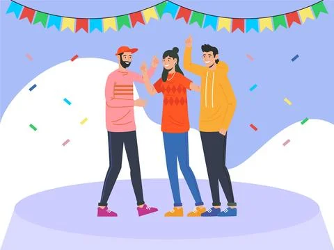 Shindig Concept Illustration Stock Illustration