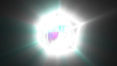 Shine 3d object Illustrazione stock