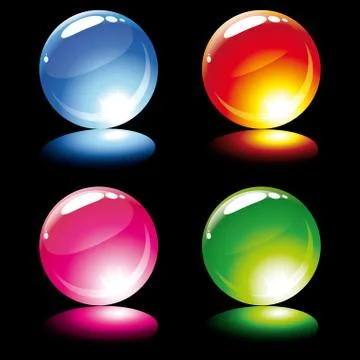 Shine balls for your design Stock Illustration