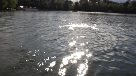 Shine boat wake Video stock 25006452