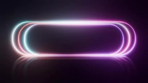 Shine color neon frames bg able to loop endless Stock Footage 346243813
