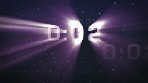 Shine Count Down Timer Stock Footage 11152337