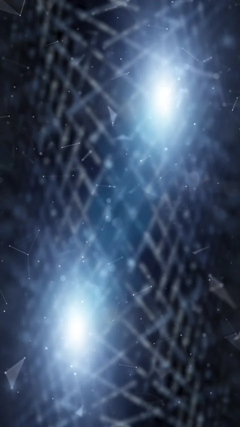 Shine digital network lines and dots motion looping background Stock Footage 341434555