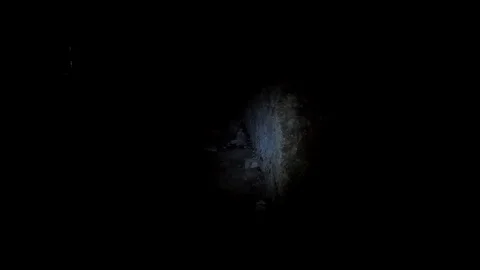 Shine a flashlight under the ground Stock Footage 107752842