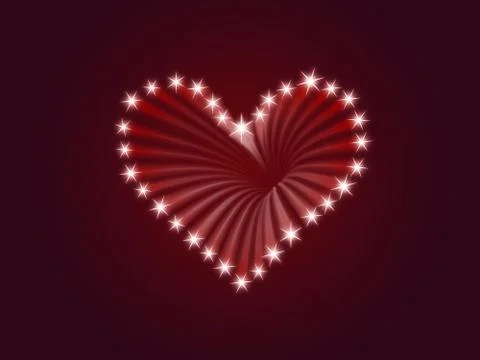 Shine heart  Stock Illustration