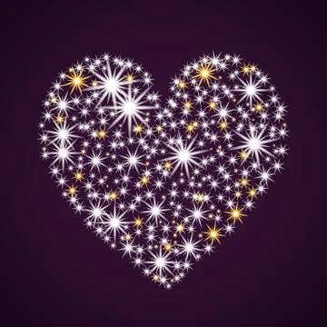 Shine the heart. Stock Illustration