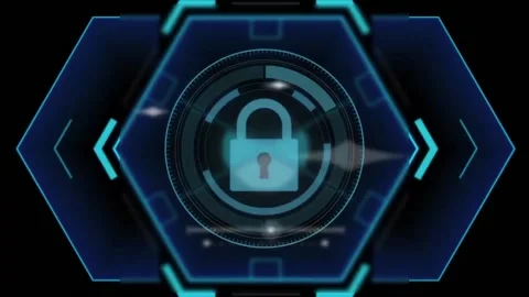 Shine Hud Ring Gussian Blur Error Original Stock Footage 239914120