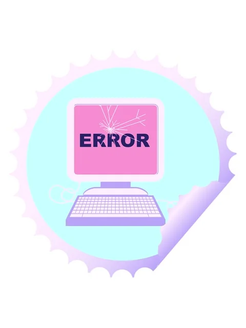 Shine light effect animation of broken computer graphic vector illustration.. Stock Footage 324083013