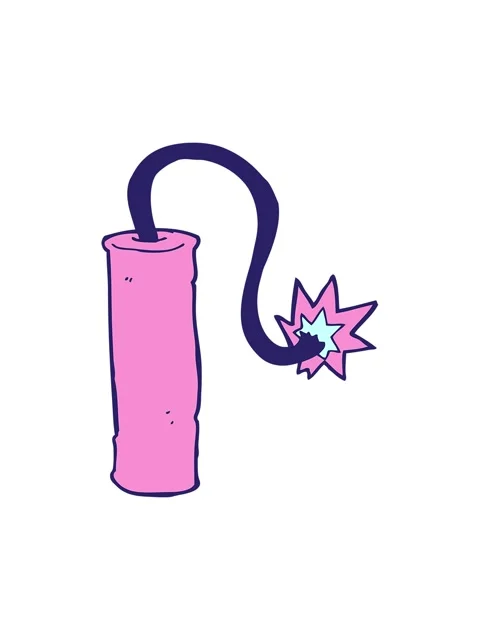 Shine light effect animation of cartoon dynamite Vídeo Stock 324233521