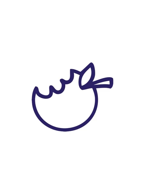 Shine light effect animation of cartoon bitten apple icon Video stock 324269686