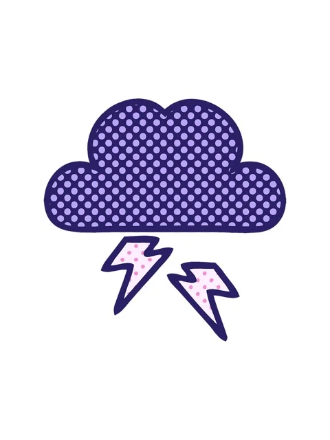 Shine light effect animation of a cartoon of a storm cloud Stock Footage 324278989