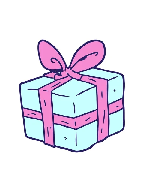Shine light effect animation of cartoon wrapped gift Stock Footage 324358040