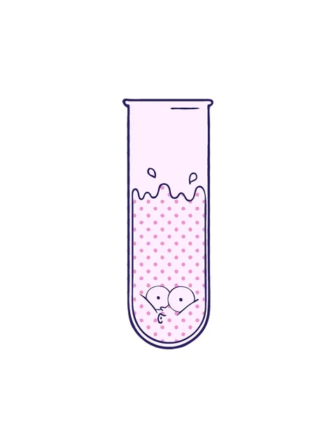 Shine light effect animation of cartoon surprised test tube Stock Footage 324482801