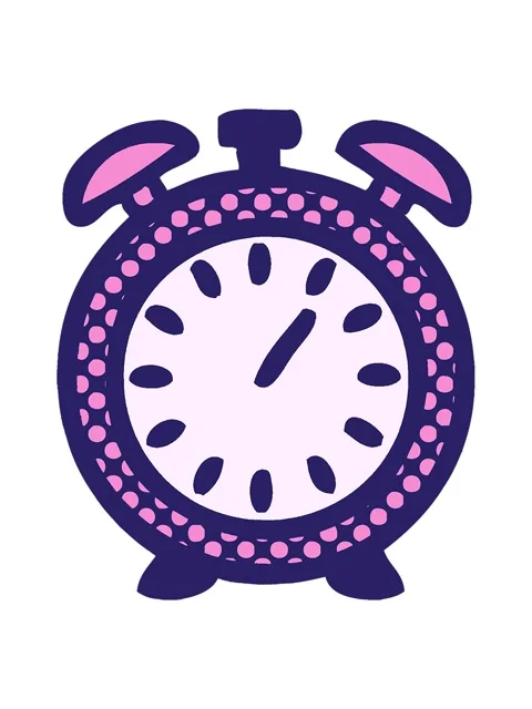 Shine light effect animation of comic book style cartoon of a alarm clock Stock Footage 324049878