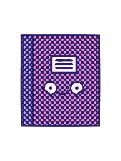 Shine light effect animation of comic book style cartoon of a notebook Stock Footage 324069747