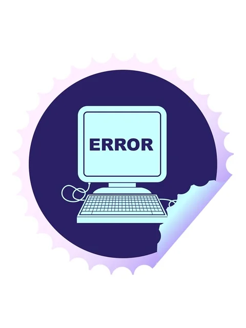 Shine light effect animation of computer error vector illustration circular.. Stock Footage 324184050