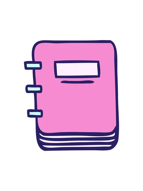 Shine light effect animation of cute cartoon of a note book Stock Footage 324149461