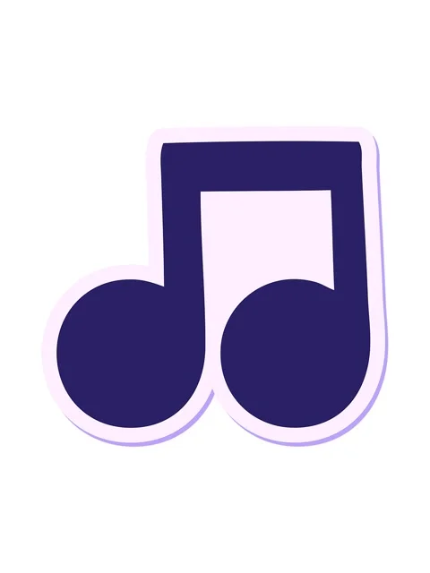 Shine light effect animation of a cute cartoon musical note Stock Footage 324172582